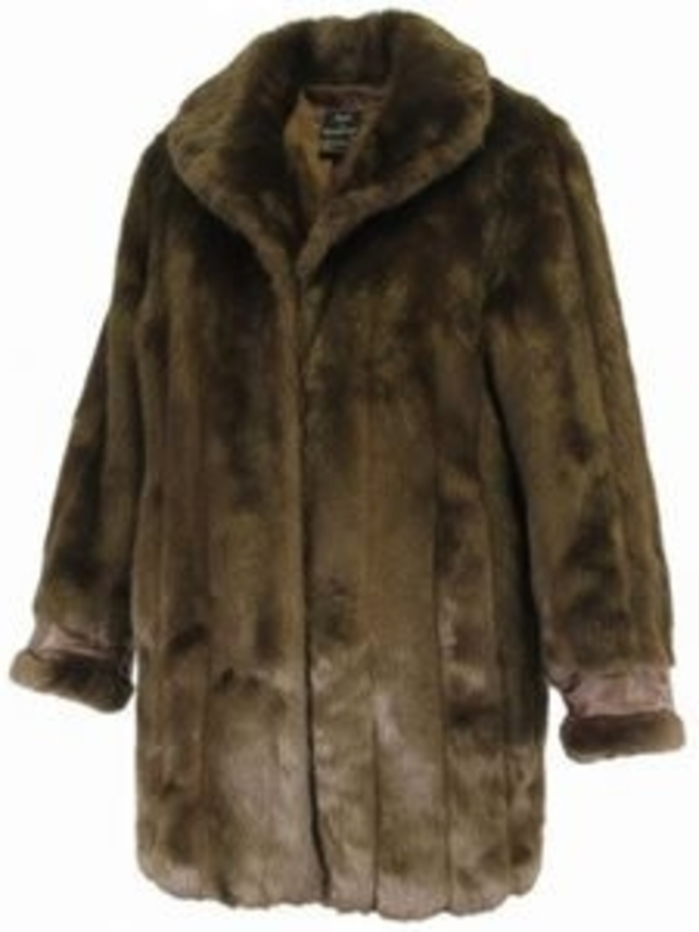 Men's Brown Faux Fur Coat - Premium Winter Jacket